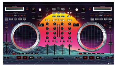 Numark NS 6 Skin Synthwave Horizon